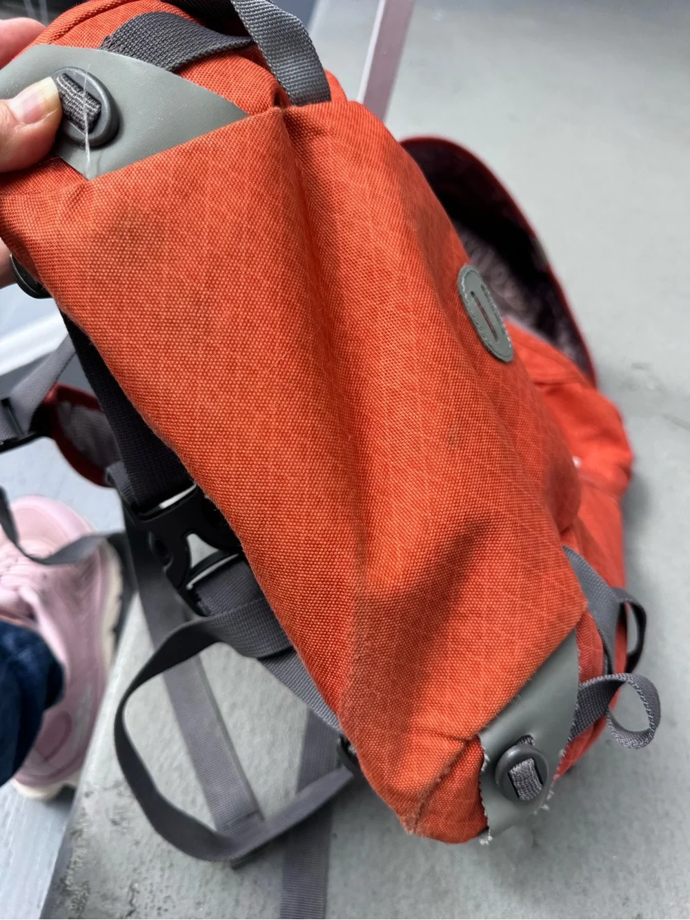 Osprey Red Daypack Backpack - Compact Travel & Commuter Bag
